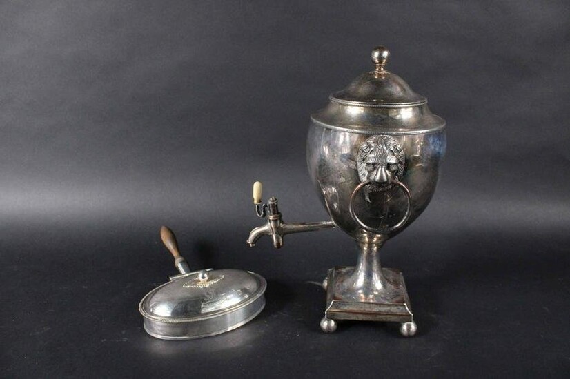 Silver Plated Warming Dish and Hot Water Urn