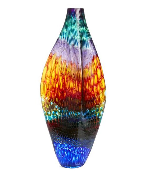 Steven Rolfe Powell, glass vase, 1991