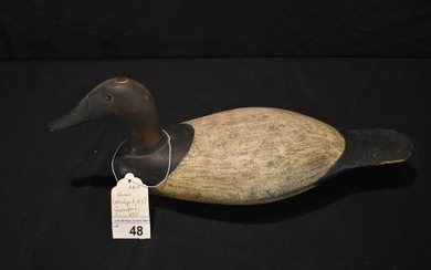 Stevens Vintage Carved Wooden Duck Decoy