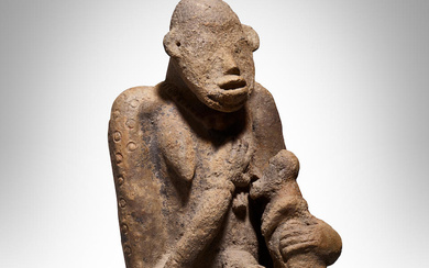 Superb Djenne Maternity Figure, Inland Niger Delta, Mali