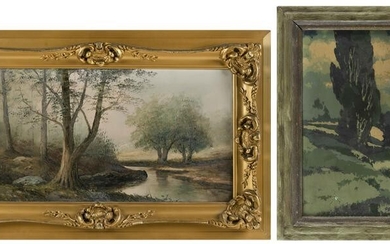TWO LANDSCAPE PAINTINGS