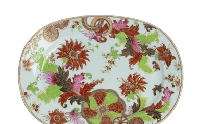 Tea leaf Chinese Export Porcelain, Platter, Qianlo