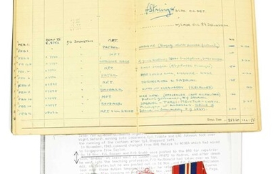 A Second World War Trio and R.A.F. Observer's and Air Gunner's Flying Log Book