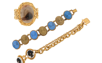 Three items of early-mid 19th century jewellery