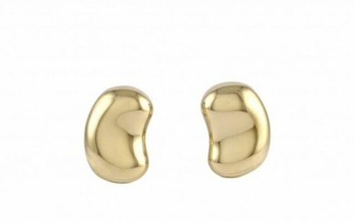Tiffany Beans Elsa Peretti Earrings/Earrings K18YG Yellow Gold