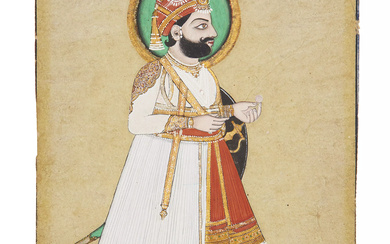 To be Sold without Reserve A portrait of a Maharaja,...