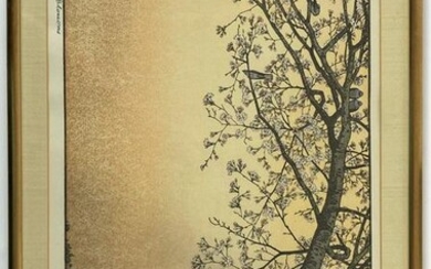 Toshi Yoshida (Japanese, 1911-1995), "Cherry Blossoms"