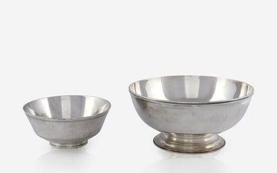 Two American stering silver Revere bowls, Tiffany &