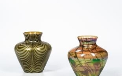 Two Imperial Art Glass "Lead Lustre" Vases