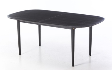 Unit10 for FDB Furniture. Dining table with two additional plates - Model Bjørk C63E. Black Oak (3)