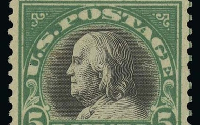 United States: Washington-Franklin Issues $5.00 deep green and black