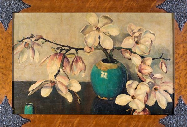Vaso di magnolie, Pittore degli inizi del XX secolo