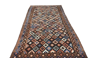 Very Fine Edw South Caucasian Flat Weave Carpet 390cm x 185...
