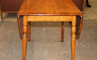 Vintage mahogany fruit stenciled drop side table