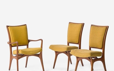 Vladimir Kagan (American, 1927-2016) Three Sculptured Dining Chairs, Model 175A, Kagan-Dreyfuss, Inc., USA, circa 1950