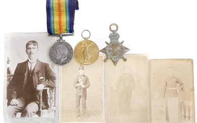 WWI British War Medal 1914-1918, Victory Medal and 1914-15 Star...