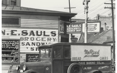 Walker Evans (1903-1975), Street Corner, New Orleans, Louisiana (1936)