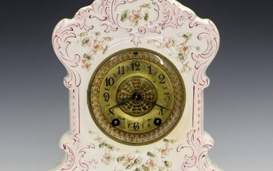 Waterbury Porcelain Case Clock