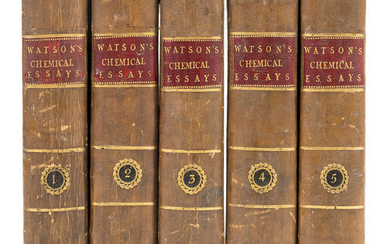 Watson (Richard) Chemical Essays, 5 vol., vol. 4 first edition, the rest fourth and fifth editions, 1789.