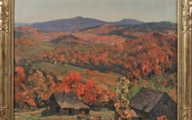 Leo B. Blake (American, 1887-1976) Autumn in the Berkshires