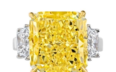12 carat Radiant Cut Diamond GIA Ring