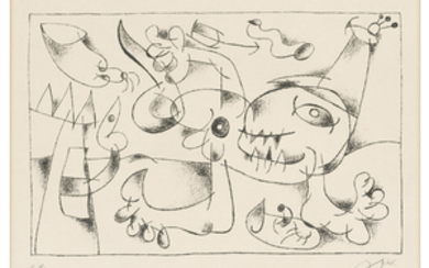 JOAN MIRÓ (1893-1983), Plate 5, from: Suites for Ubu Roi