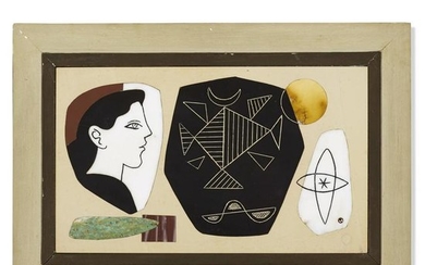 Richard Blow, Untitled (Collage with woman in profile)