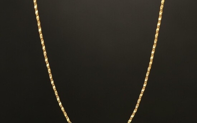 14K Twisted Box Chain Necklace