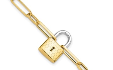 14K Two-tone Fancy Link with
