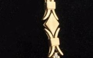 14K Yellow Gold Ruby Diamond Bracelet
