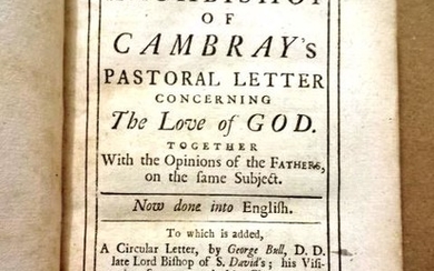 1715 Cambray’s Pastoral Letter Love of God