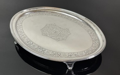 1790 English George III Sterling Silver Salver