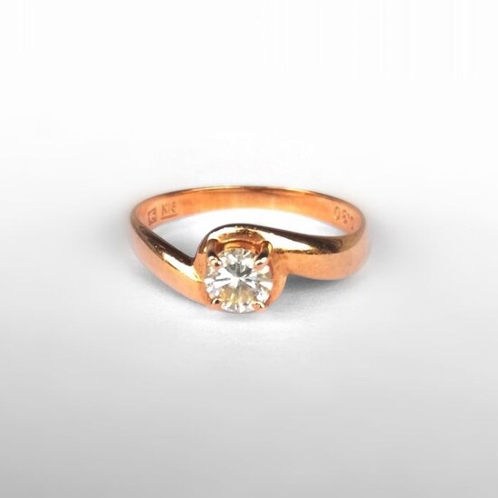18 kt. Gold - Ring - 0.30 ct