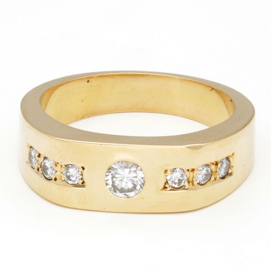 18 kt. Gold - Ring - 0.32 ct Diamond