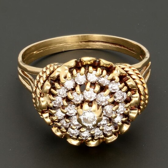 18 kt. Gold - Ring - 0.53 ct Diamond