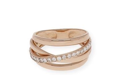 18 kt. Pink gold - Ring - 1.00 ct Diamond