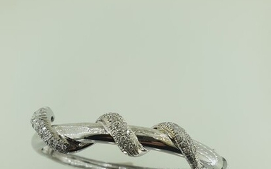 18 kt. White gold - Bracelet - 1.30 ct Diamond
