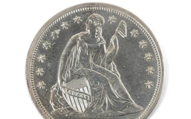 1849 US SEATED LIBERTY COIN, UNC