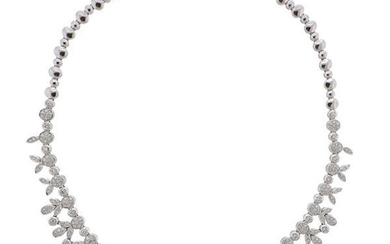 18k Gold 4ctw Diamond Necklace