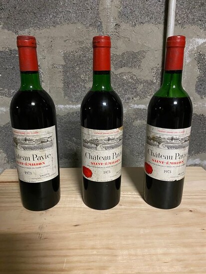 1973 Château Pavie - Saint-Emilion 1er Grand Cru Classé B - 3 Bottles (0.75L)