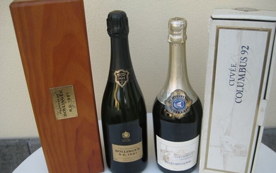 1981 Bollinger R.D. & 1992 Billecart-Salmon Cuvee Columbus Brut - Champagne - 2 Bottle (0.75L)