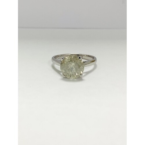 18ct diamond solitaire ring,2.35ct natural brilliant cut dia...