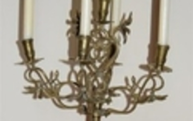 18th century bronze candelabrum - Renaissance - Bronze (patinated) - 18th century
