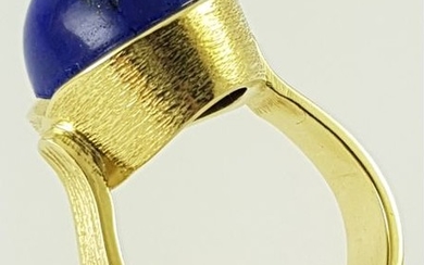 14 kt. Yellow gold - Lapis Lazuli Ring - 585 Yellow Gold Lapis lazuli