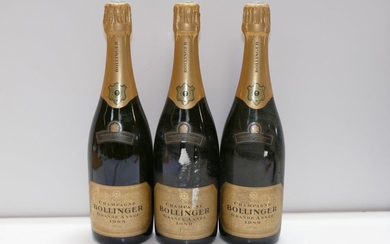 3 Btles Champagne Bollinger Grande Année 1989 including...