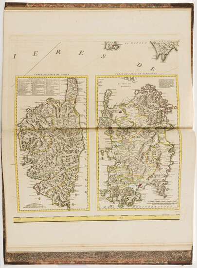 Sardinia & Genoa.- Dury (Andrew) A Chorographical Map of the King of Sardinia's Dominions [&] A Chorographical Map of the Territories of the Republic of Genoa, 2 parts in 1, Printed for and Sold by A. Dury, 1765.