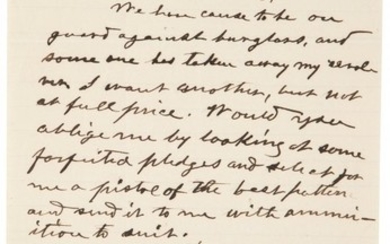 47049: Jefferson Davis Autograph Letter Signed "Jeffers