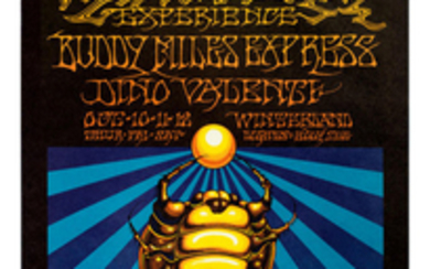 A Bill Graham Presents Jimi Hendrix Experience / Buddy Miles Express Winterland poster