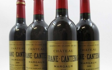 8 bouteilles CHÂTEAU BRANE CANTENAC 2000 2è GC Margaux
