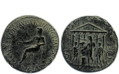 Caligula (37 41). Sesterce, c. 39 40 Rome (Ae 27,6…